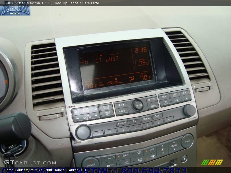 Red Opulence / Cafe Latte 2004 Nissan Maxima 3.5 SL