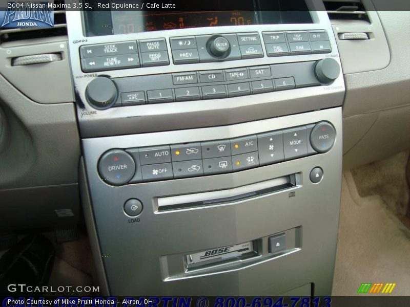 Red Opulence / Cafe Latte 2004 Nissan Maxima 3.5 SL