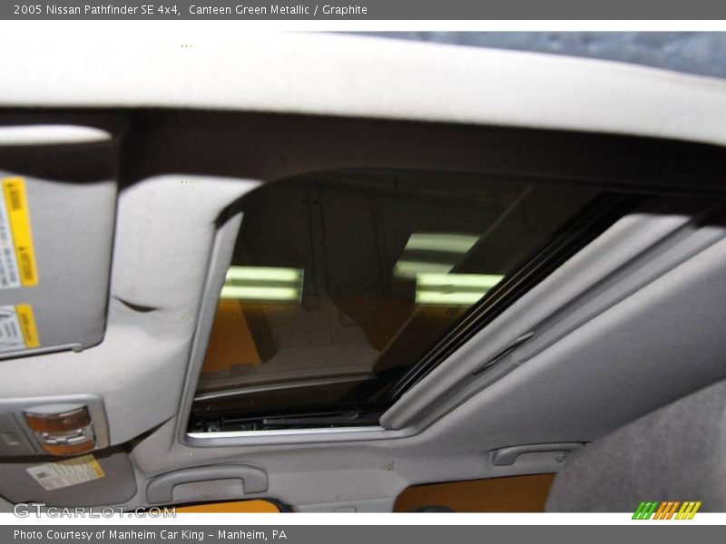 Canteen Green Metallic / Graphite 2005 Nissan Pathfinder SE 4x4