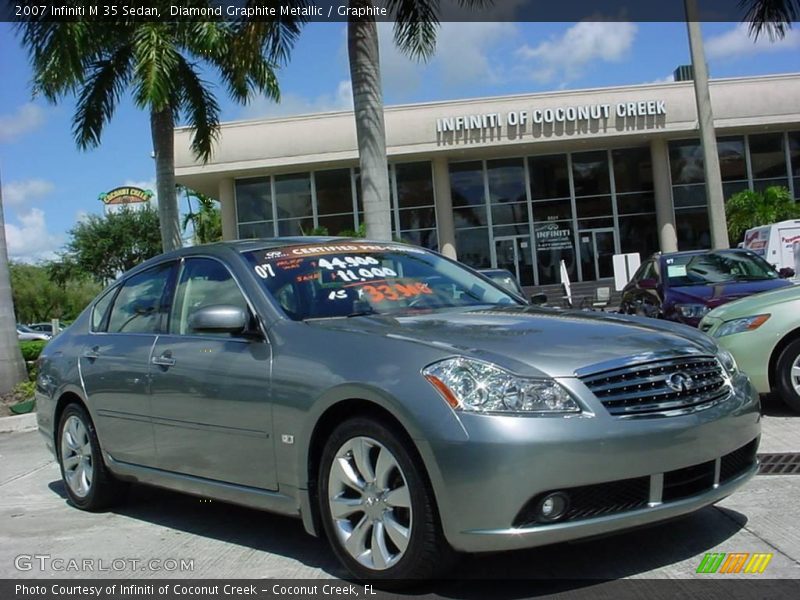 Diamond Graphite Metallic / Graphite 2007 Infiniti M 35 Sedan
