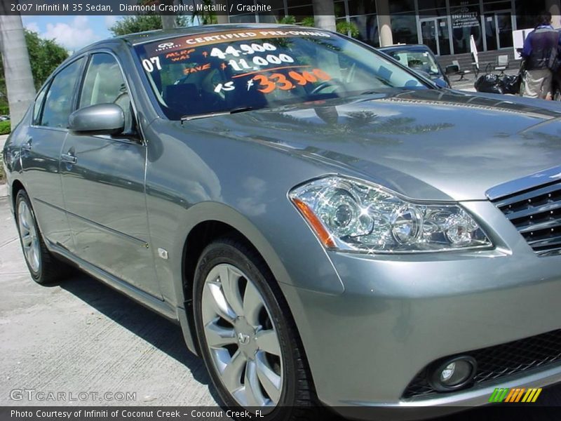 Diamond Graphite Metallic / Graphite 2007 Infiniti M 35 Sedan