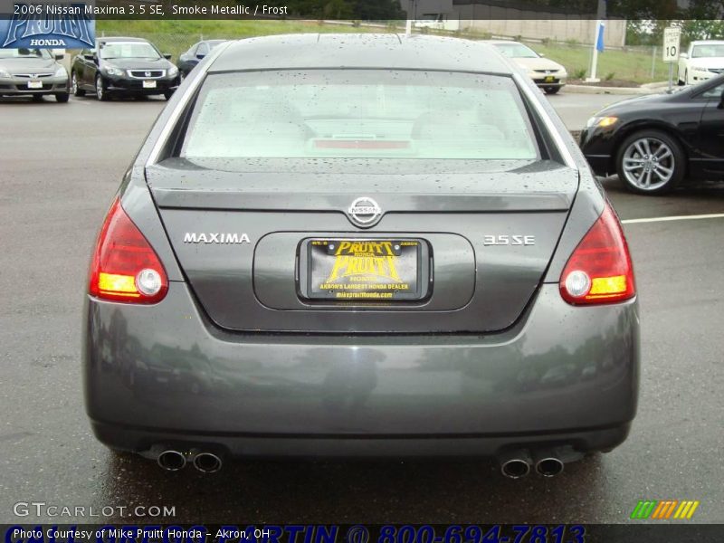 Smoke Metallic / Frost 2006 Nissan Maxima 3.5 SE
