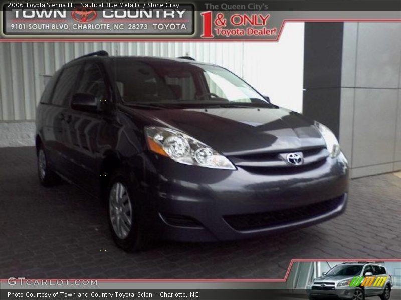 Nautical Blue Metallic / Stone Gray 2006 Toyota Sienna LE