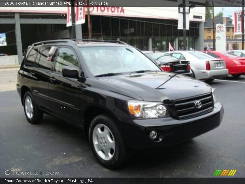 Black / Ivory Beige 2006 Toyota Highlander Limited 4WD