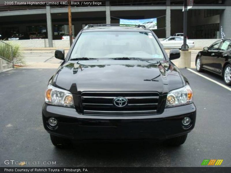Black / Ivory Beige 2006 Toyota Highlander Limited 4WD