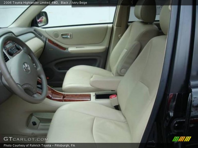 Black / Ivory Beige 2006 Toyota Highlander Limited 4WD