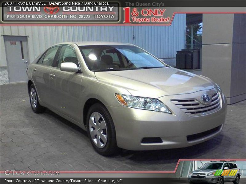 Desert Sand Mica / Dark Charcoal 2007 Toyota Camry LE