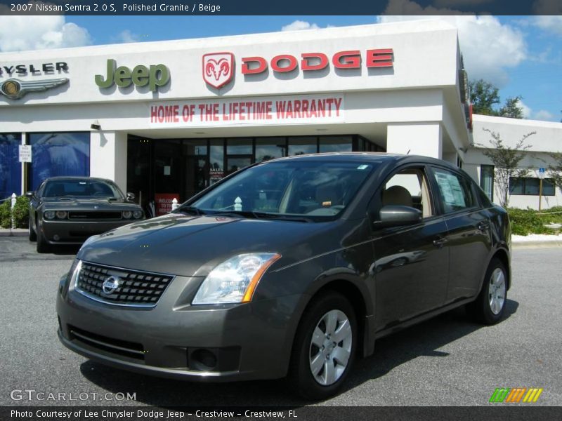 Polished Granite / Beige 2007 Nissan Sentra 2.0 S