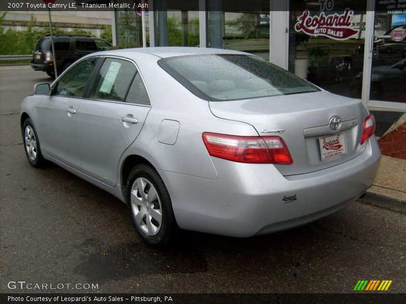 Titanium Metallic / Ash 2007 Toyota Camry LE
