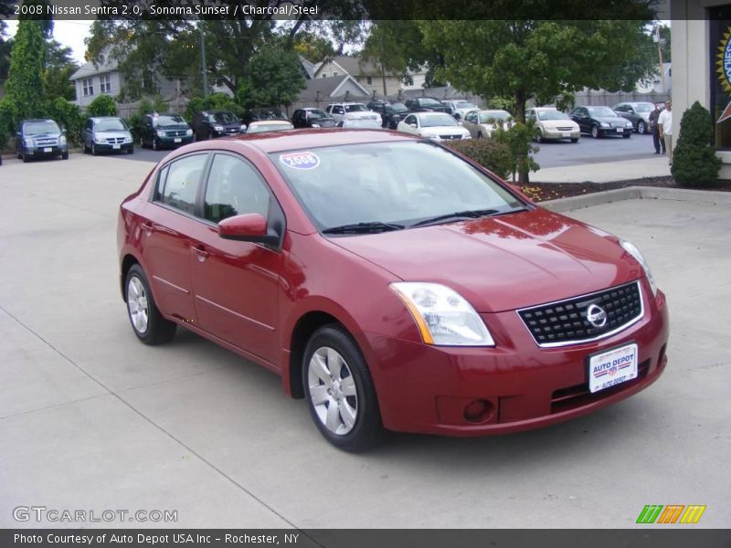 Sonoma Sunset / Charcoal/Steel 2008 Nissan Sentra 2.0