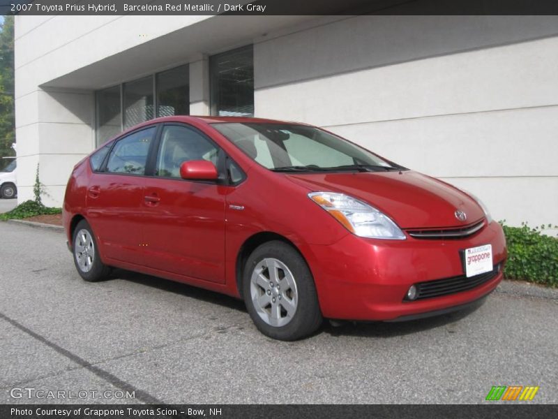 Barcelona Red Metallic / Dark Gray 2007 Toyota Prius Hybrid