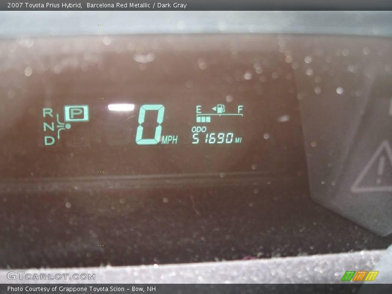 Barcelona Red Metallic / Dark Gray 2007 Toyota Prius Hybrid