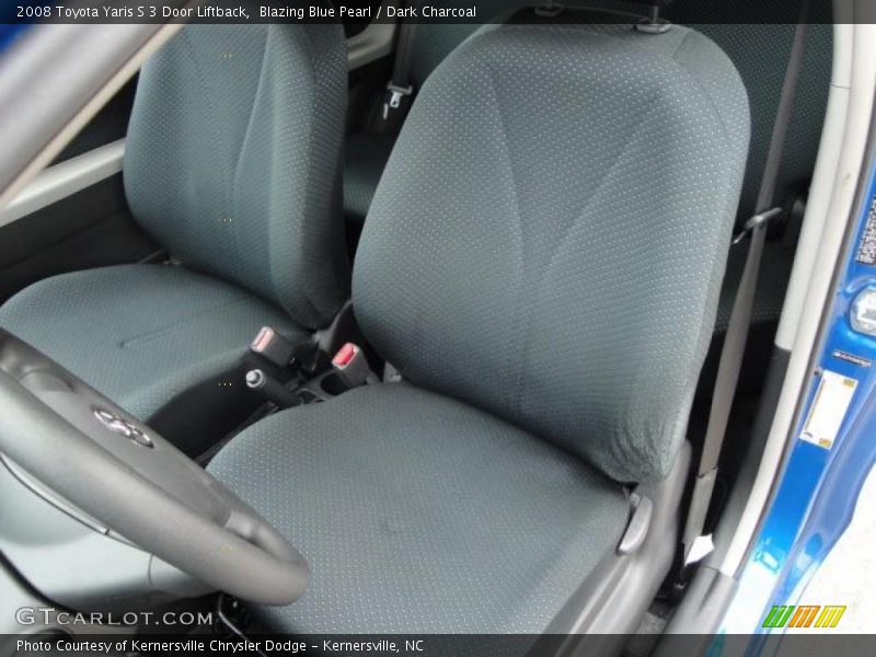 Blazing Blue Pearl / Dark Charcoal 2008 Toyota Yaris S 3 Door Liftback