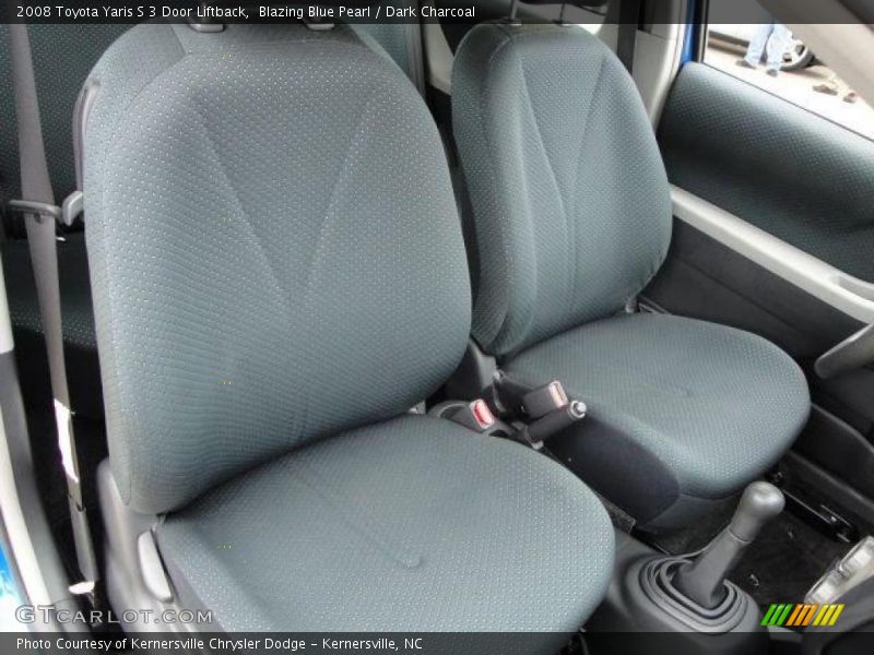 Blazing Blue Pearl / Dark Charcoal 2008 Toyota Yaris S 3 Door Liftback