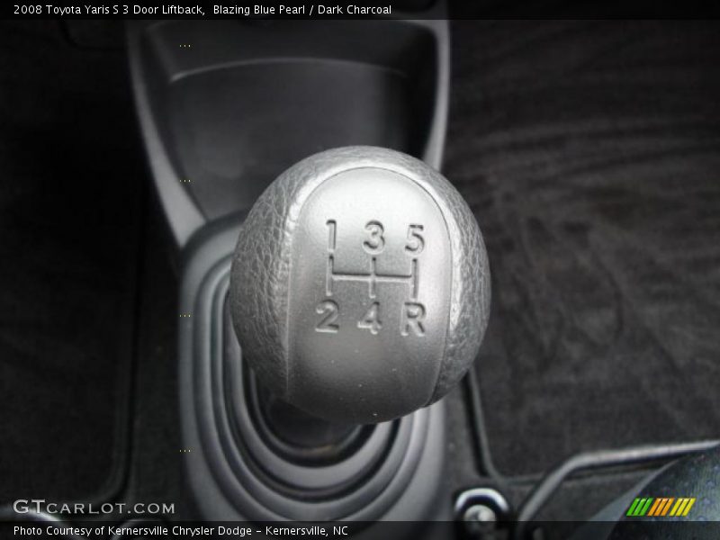 Blazing Blue Pearl / Dark Charcoal 2008 Toyota Yaris S 3 Door Liftback