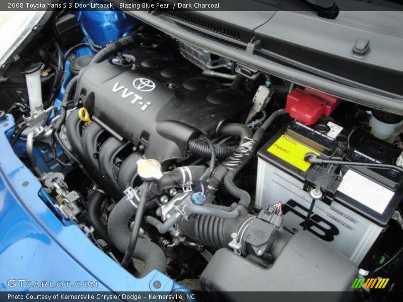 Blazing Blue Pearl / Dark Charcoal 2008 Toyota Yaris S 3 Door Liftback