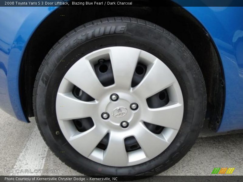 Blazing Blue Pearl / Dark Charcoal 2008 Toyota Yaris S 3 Door Liftback