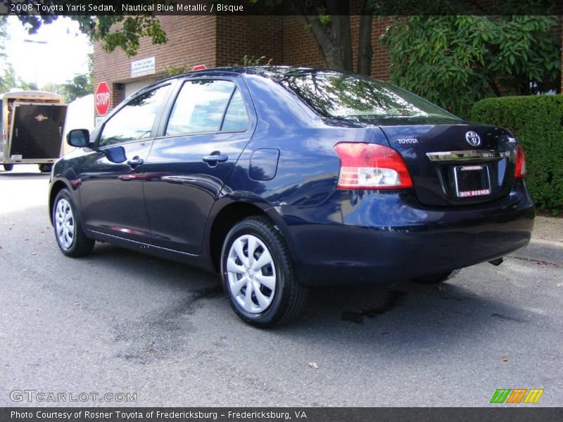 Nautical Blue Metallic / Bisque 2008 Toyota Yaris Sedan