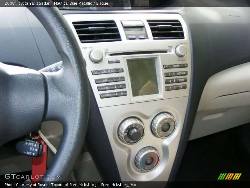 Nautical Blue Metallic / Bisque 2008 Toyota Yaris Sedan