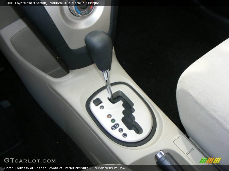 Nautical Blue Metallic / Bisque 2008 Toyota Yaris Sedan