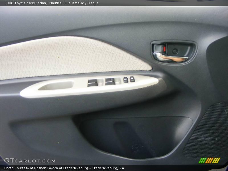 Nautical Blue Metallic / Bisque 2008 Toyota Yaris Sedan