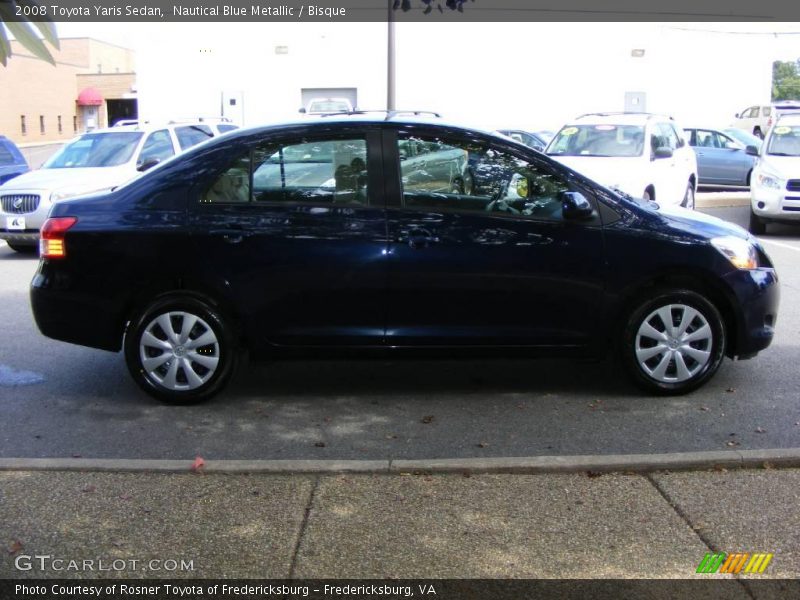 Nautical Blue Metallic / Bisque 2008 Toyota Yaris Sedan