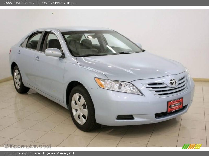 Sky Blue Pearl / Bisque 2009 Toyota Camry LE