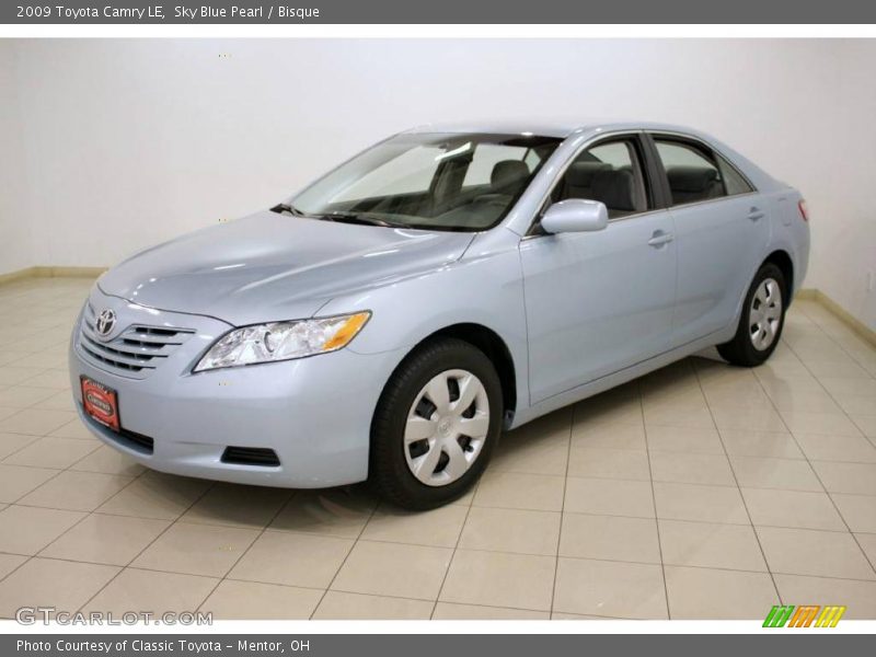 Sky Blue Pearl / Bisque 2009 Toyota Camry LE