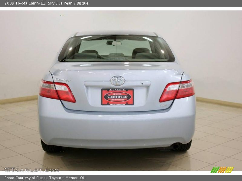 Sky Blue Pearl / Bisque 2009 Toyota Camry LE