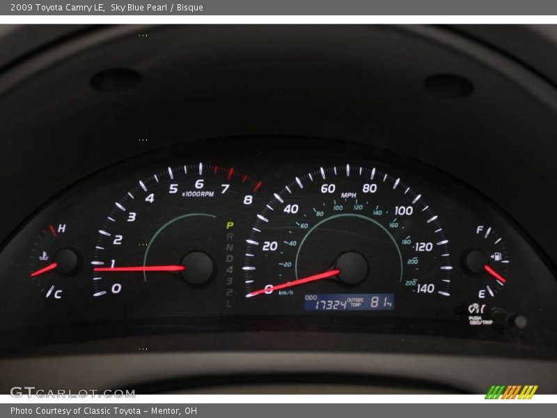 Sky Blue Pearl / Bisque 2009 Toyota Camry LE