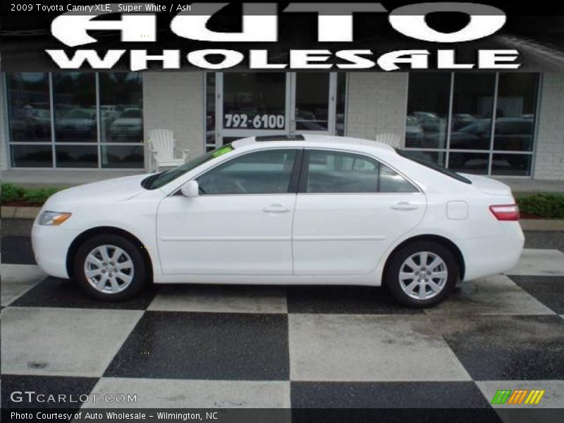 Super White / Ash 2009 Toyota Camry XLE