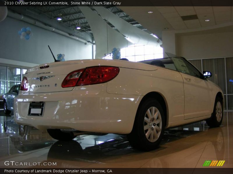 Stone White / Dark Slate Gray 2010 Chrysler Sebring LX Convertible