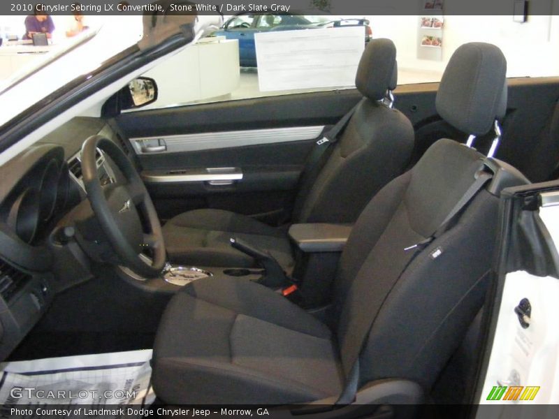 Stone White / Dark Slate Gray 2010 Chrysler Sebring LX Convertible