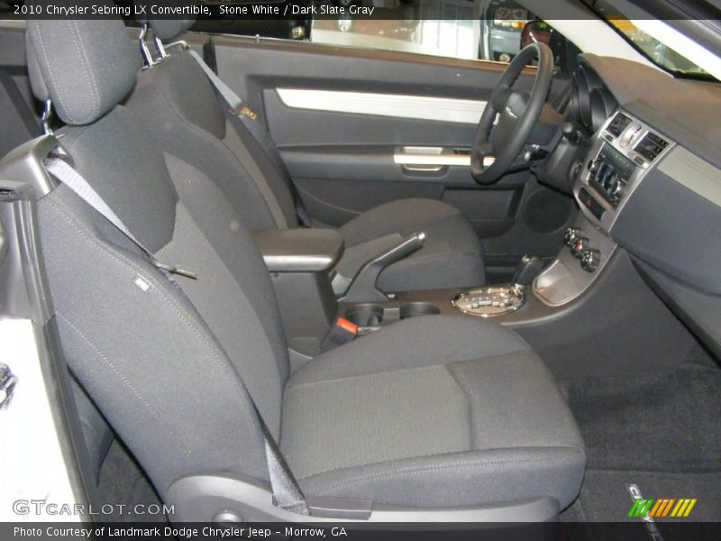 Stone White / Dark Slate Gray 2010 Chrysler Sebring LX Convertible