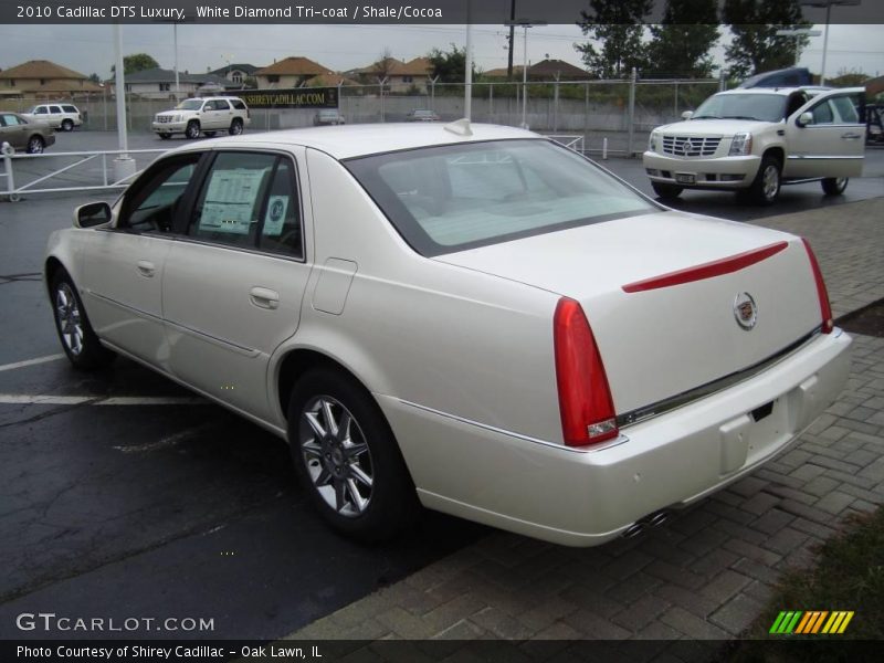 White Diamond Tri-coat / Shale/Cocoa 2010 Cadillac DTS Luxury
