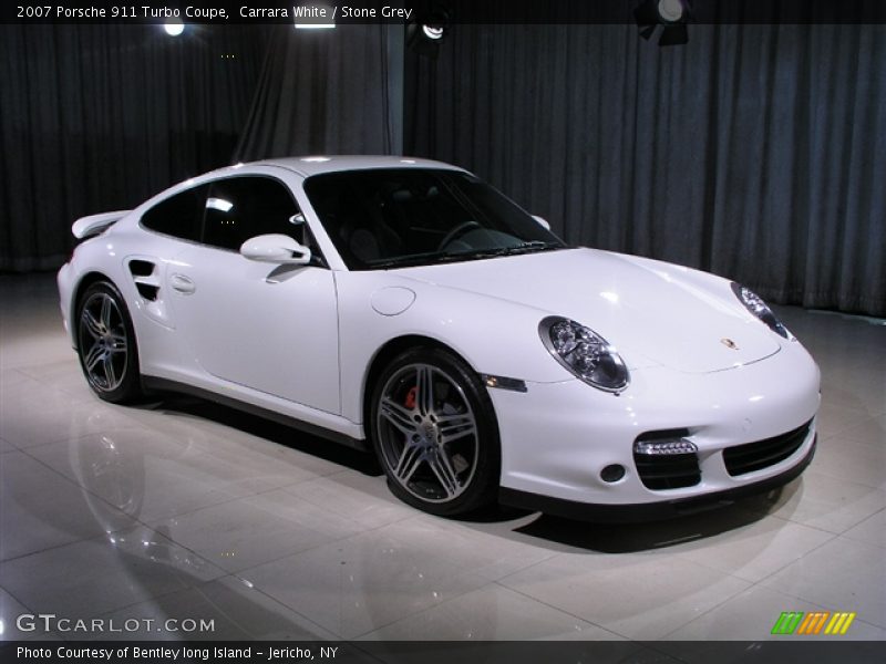 Carrara White / Stone Grey 2007 Porsche 911 Turbo Coupe