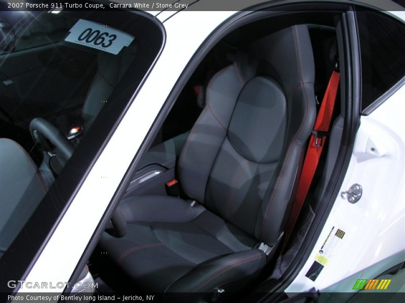 Carrara White / Stone Grey 2007 Porsche 911 Turbo Coupe