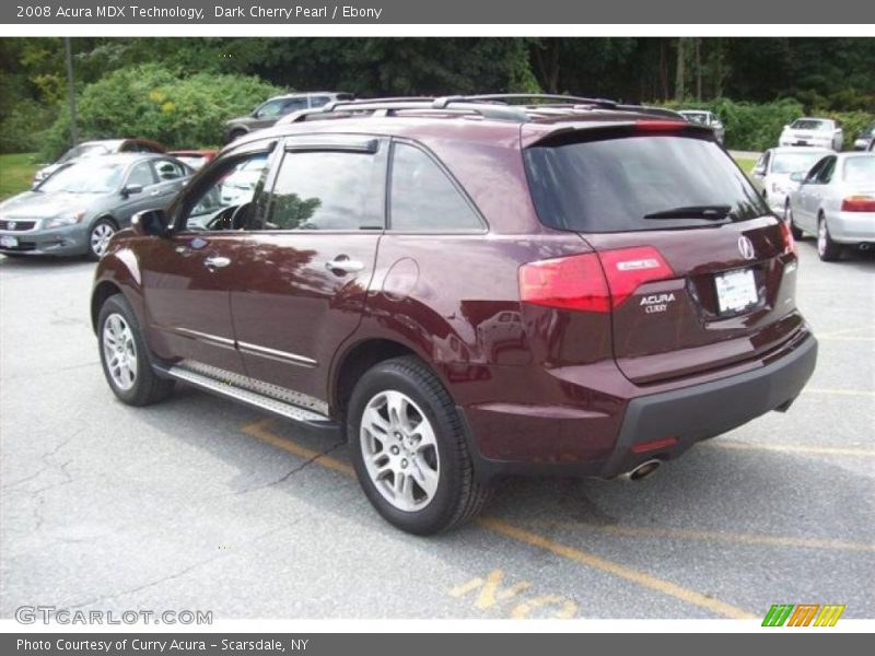 Dark Cherry Pearl / Ebony 2008 Acura MDX Technology