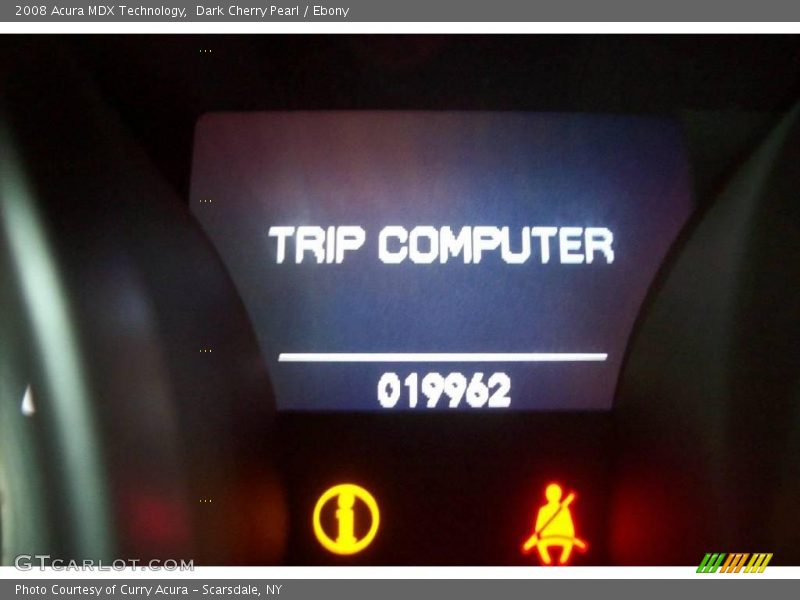 Dark Cherry Pearl / Ebony 2008 Acura MDX Technology