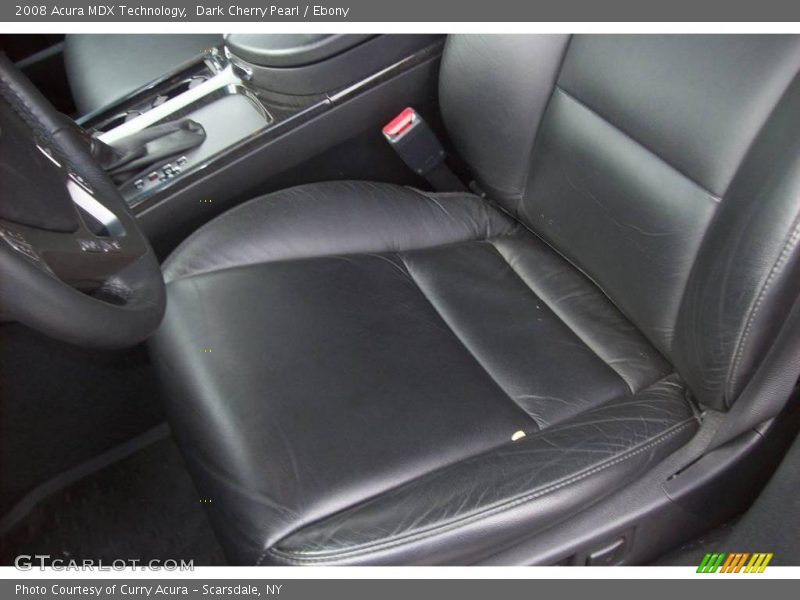Dark Cherry Pearl / Ebony 2008 Acura MDX Technology