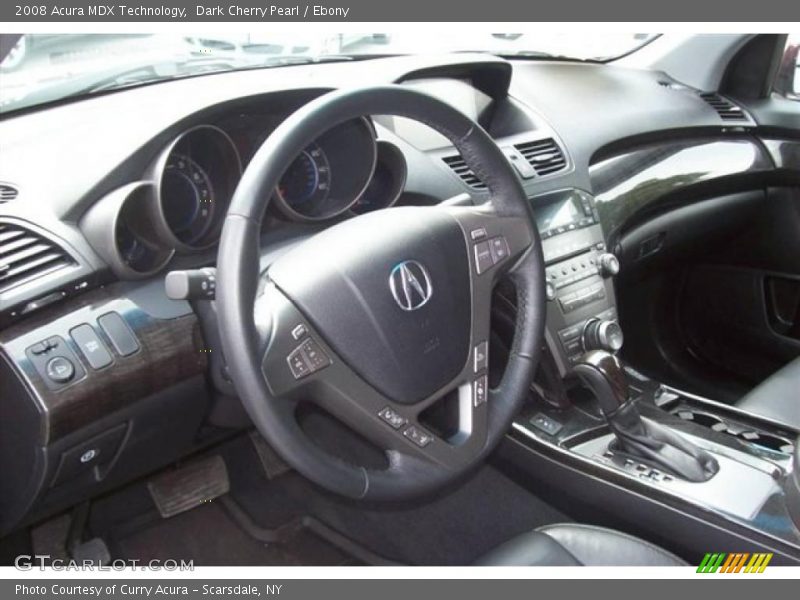 Dark Cherry Pearl / Ebony 2008 Acura MDX Technology
