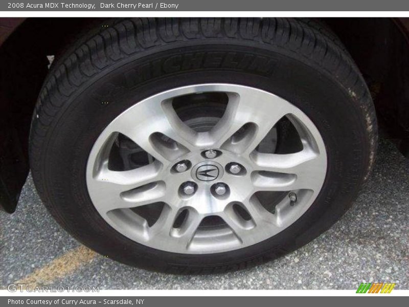 Dark Cherry Pearl / Ebony 2008 Acura MDX Technology