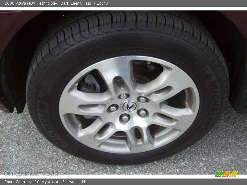 Dark Cherry Pearl / Ebony 2008 Acura MDX Technology