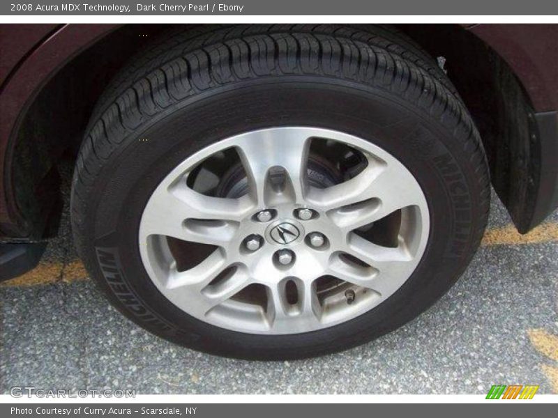 Dark Cherry Pearl / Ebony 2008 Acura MDX Technology