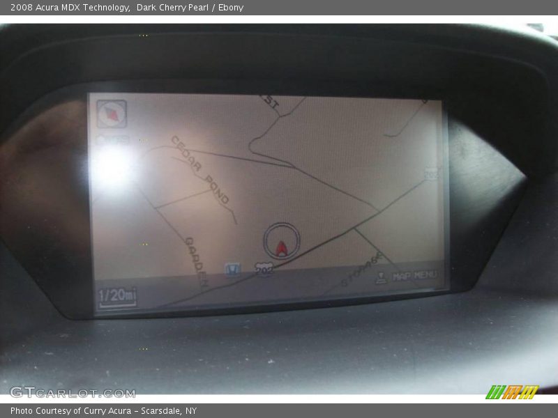 Dark Cherry Pearl / Ebony 2008 Acura MDX Technology