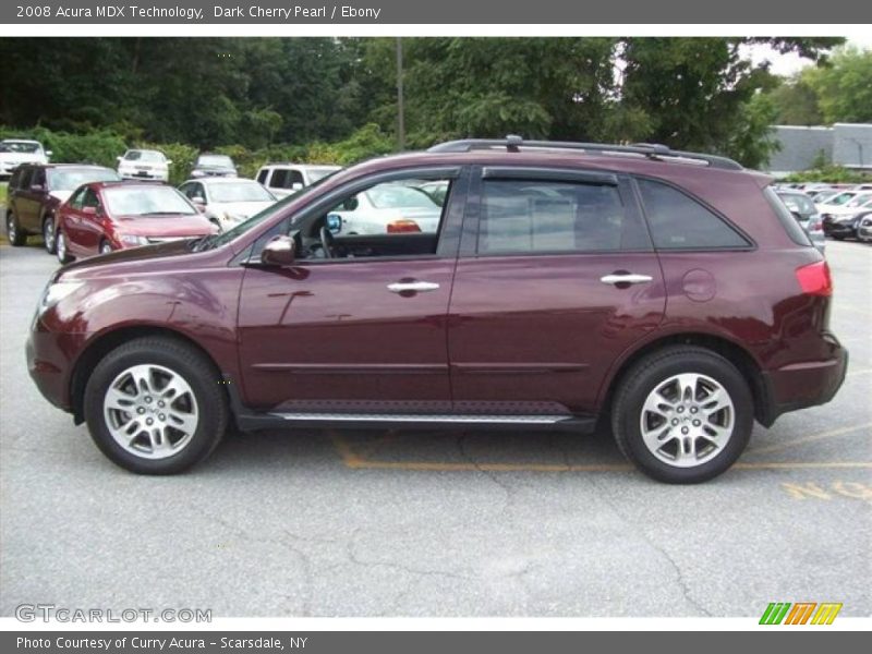 Dark Cherry Pearl / Ebony 2008 Acura MDX Technology