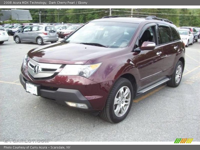 Dark Cherry Pearl / Ebony 2008 Acura MDX Technology