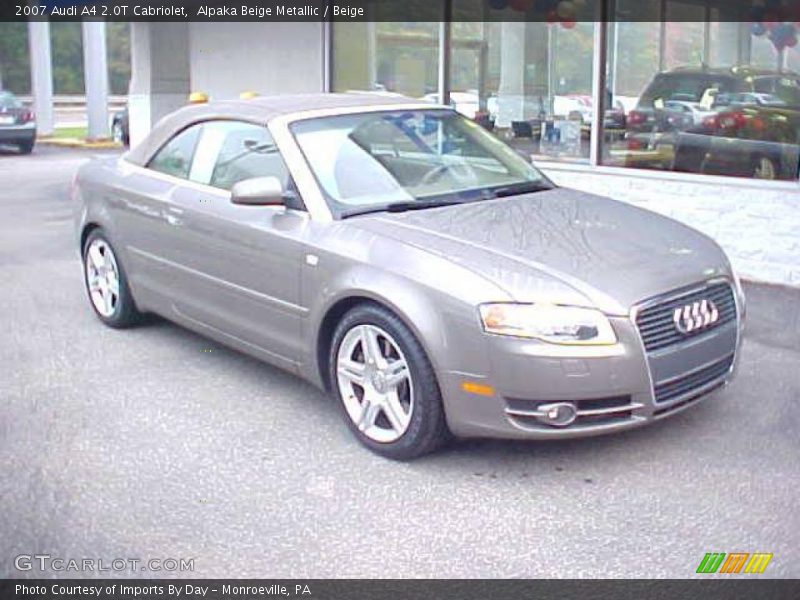 Alpaka Beige Metallic / Beige 2007 Audi A4 2.0T Cabriolet