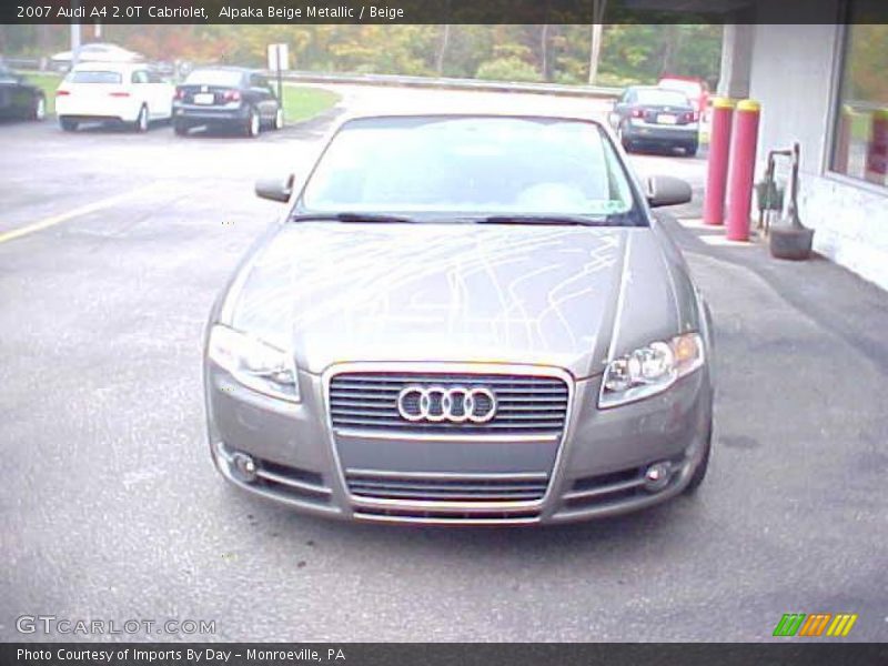 Alpaka Beige Metallic / Beige 2007 Audi A4 2.0T Cabriolet
