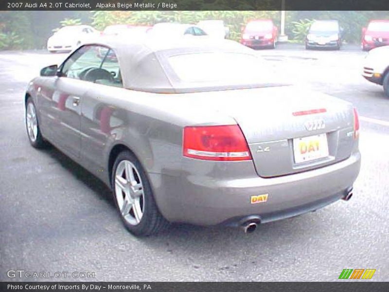 Alpaka Beige Metallic / Beige 2007 Audi A4 2.0T Cabriolet